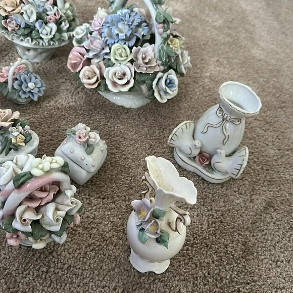 Floral Porcelain Figurine Collection - Picture 4 of 7